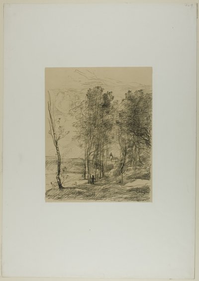 St. Nicolas-lez-Arras'ın Çan Kulesi by Jean Baptiste Camille Corot