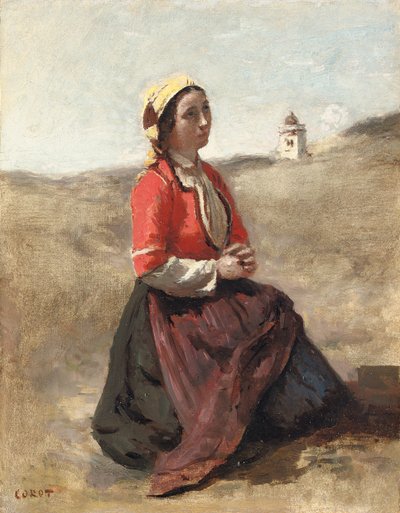 Breton Namazda, by Jean Baptiste Camille Corot