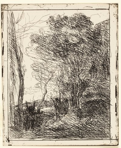 Galya Temizliği by Jean Baptiste Camille Corot