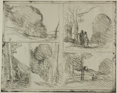 Perikles Bahçesi by Jean Baptiste Camille Corot