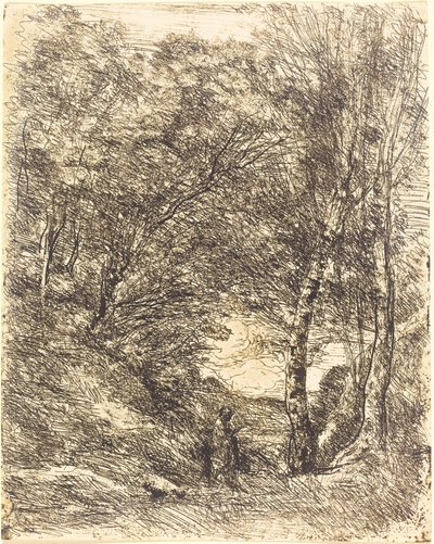 Horace Bahçeleri by Jean Baptiste Camille Corot