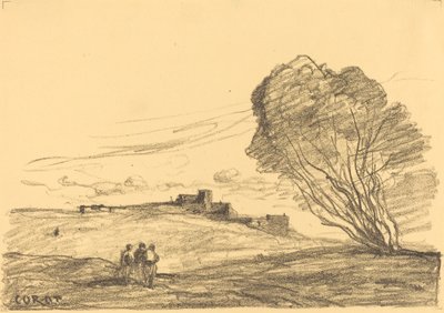 İzole Kale (Le Fort müstakil) by Jean Baptiste Camille Corot