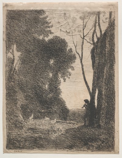 Küçük Çoban by Jean Baptiste Camille Corot