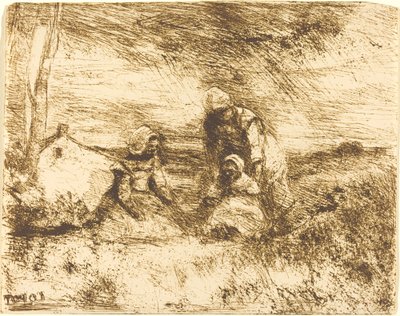 Küçük Kız Kardeş Küçük Kız Kardeş, 1854. by Jean Baptiste Camille Corot