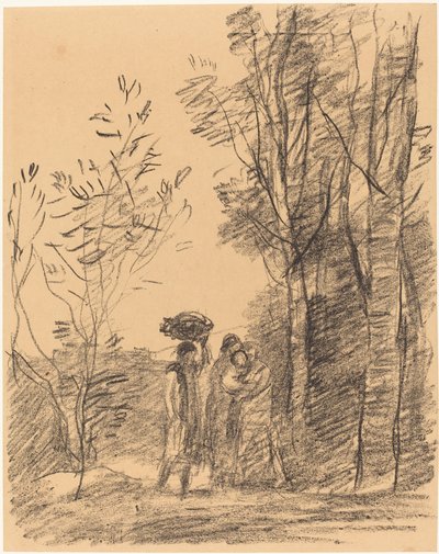 Ormanda Buluşma by Jean Baptiste Camille Corot