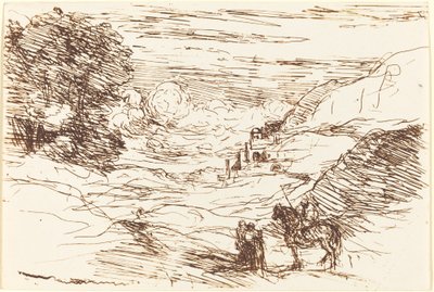 Paladinler Les Paladinler, 1871. by Jean Baptiste Camille Corot