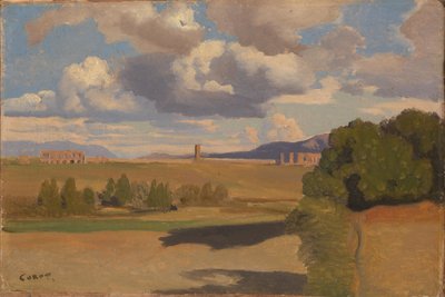 Claudian Su Kemeri ile Roma Campagna, c. 1826 by Jean Baptiste Camille Corot