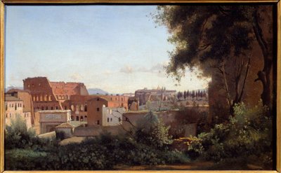 Camille Corot (1796-1875) tarafından yapılan Farnese Bahçeleri Tablosundan Roma
