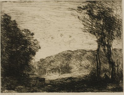Ormanlık Kırsal by Jean Baptiste Camille Corot