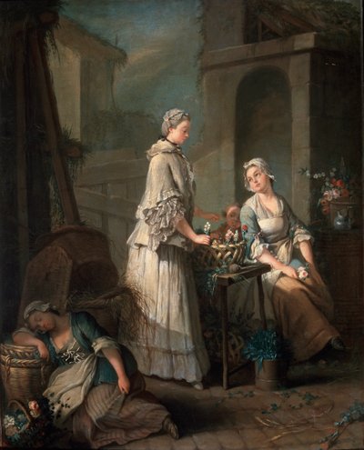 Bir Çiçek Kız, c1795-c1799. by Jean Baptiste Charpentier the Elder