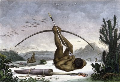 yayı çeken Hintliler by Jean Baptiste Debret