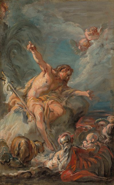 Vaftizci Yahya Çölde Vaaz Eder, 175864. by Jean Baptiste Deshays