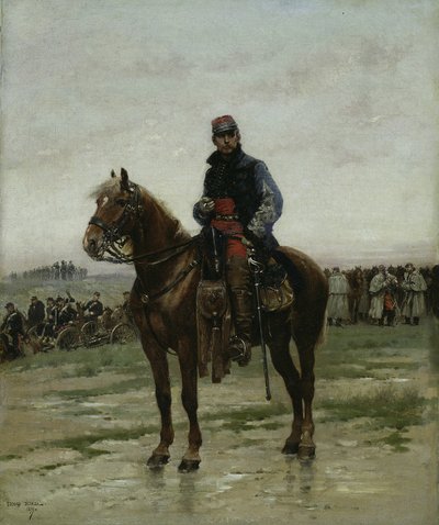 Atlı Memur, 1877. by Jean Baptiste Edouard Detaille