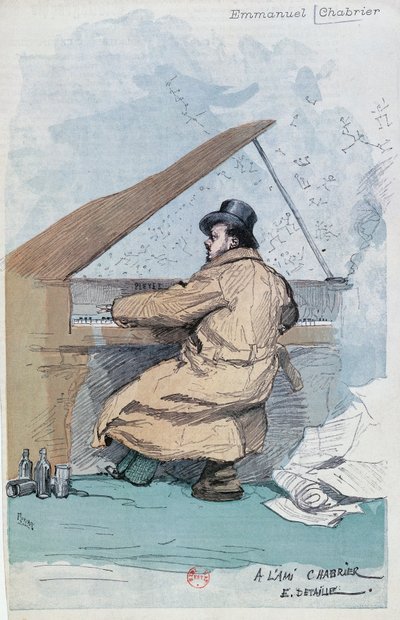 Fransa, Paris, Fransız besteci Emmanuel Chabrier
