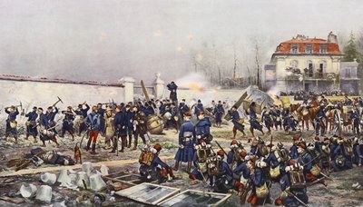 Champigny'nin savunması by Jean Baptiste Edouard Detaille