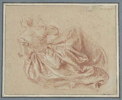 katta oturan bayan by Jean Baptiste François Pater