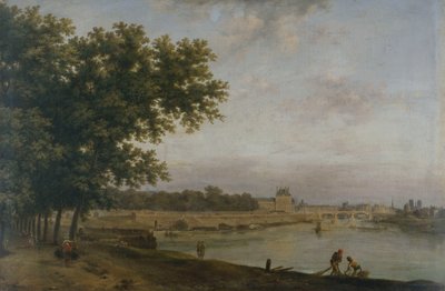 Tuileries ve Pont Royal by Jean Baptiste Genillion