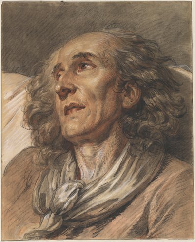 Yaşlı Bir Adamın Büstü by Jean Baptiste Greuze