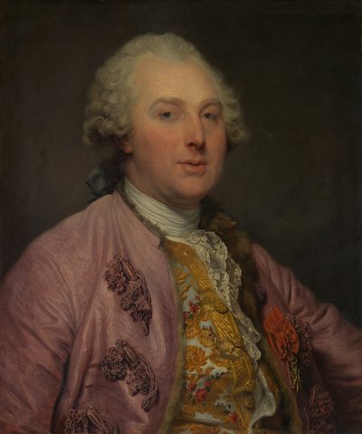 Charles Claude de Flahaut 1730-1809, Angiviller Kontu, 1763. by Jean Baptiste Greuze