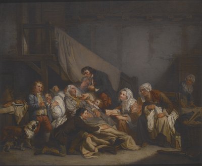 Yaşlı Bir Adamın Ölümü (tuval üzerine yağlıboya) by Jean Baptiste Greuze