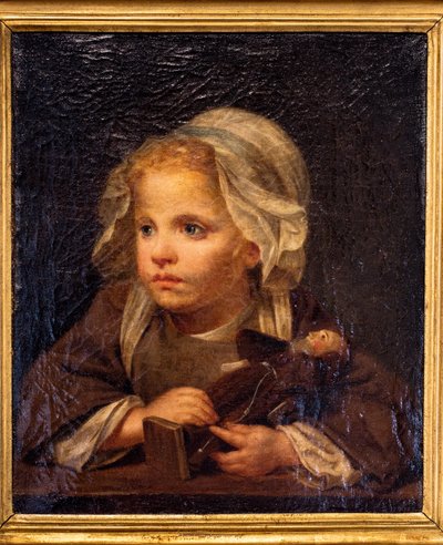 Kapuçinli Kız by Jean Baptiste Greuze