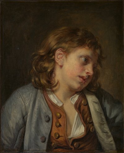 Genç Bir Çocuğun Başı, 1763. by Jean Baptiste Greuze