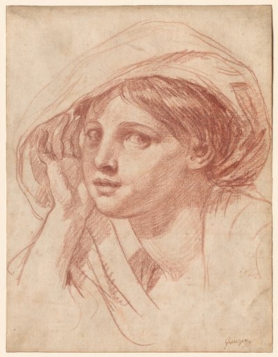 Genç Kadının Başı, c. 1785. by Jean Baptiste Greuze