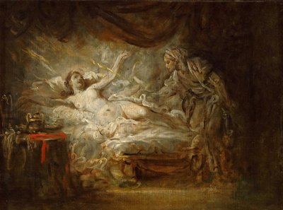 Jüpiter ve Aegina by Jean Baptiste Greuze
