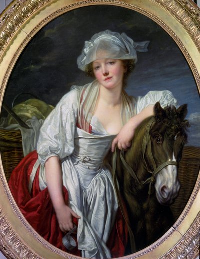 Jean-Baptiste (Jean Baptiste) Greuze (1725-1805) tarafından Sütçü Kız Tablosu 1780 Güneş. 106x86 cm Paris, Louvre Müzesi by Jean Baptiste Greuze