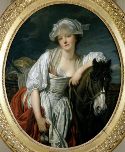 Sütçü Kız Tablosu Jean Baptiste Greuze (1725-1805) 18. yüzyıl Güneşi. 1.06x0.86 m Paris, Louvre Müzesi. by Jean Baptiste Greuze