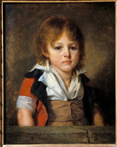Edouard Bertin çocuğu (1797-1871) ressam ve gazeteci portresi. Jean Baptiste Greuze (1725-1805) 18. yüzyıl Güneşi tarafından tablo. 0,46x0,36 m by Jean Baptiste Greuze