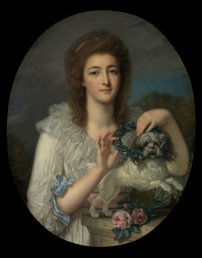 Prenses Varvara Nikolaevna Gagarina (1762-1802), s.1780-82 by Jean Baptiste Greuze
