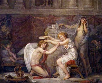 Aşkı taçlandıran ruh by Jean Baptiste Greuze