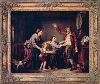 Sarhoşun Dönüşü, Jean-Baptiste Greuze (1725-1805) by Jean Baptiste Greuze
