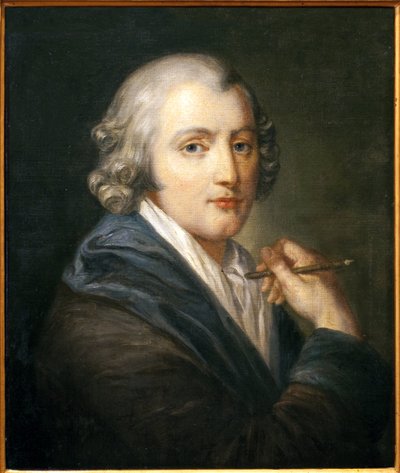 Otoportre. Jean Baptiste Greuze (1725-1805), tuval üzerine yağlıboya, yaklaşık 1755. Sanat francais 18. yüzyıl. Otel Dieu, Musee Greuze, Tournus. by Jean Baptiste Greuze