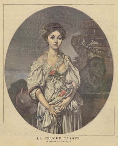 kırık sürahi by Jean Baptiste Greuze