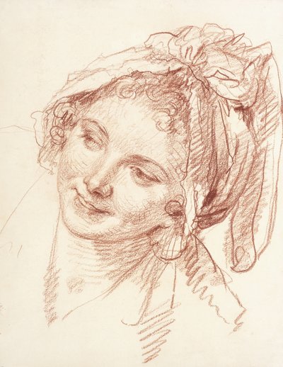 Sola Eğik Bir Genç Kızın Başı, by Jean Baptiste Greuze