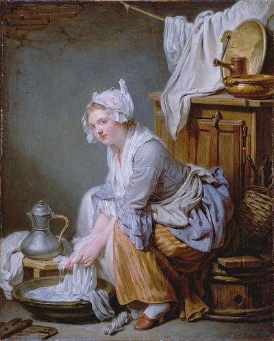 Çamaşırcı by Jean Baptiste Greuze