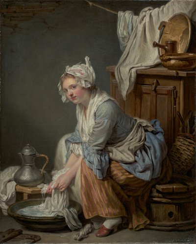 çamaşırcı by Jean Baptiste Greuze