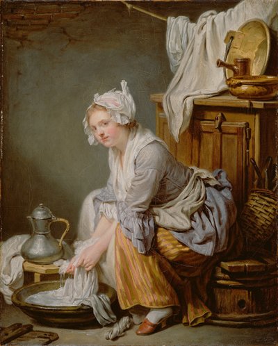 Çamaşırcı La Blanchisseuse, 1761 by Jean Baptiste Greuze