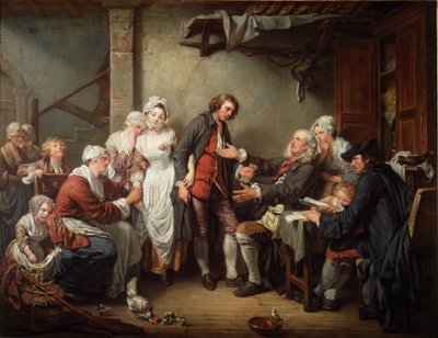 Köy Anlaşması by Jean Baptiste Greuze