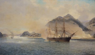 Shimonoseki Boğazı Deniz Savaşı, 20 Temmuz 1863, 1865 by Jean Baptiste Henri Durand Brager
