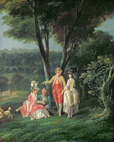 Parkta bir yürüyüş by Jean Baptiste Hilair