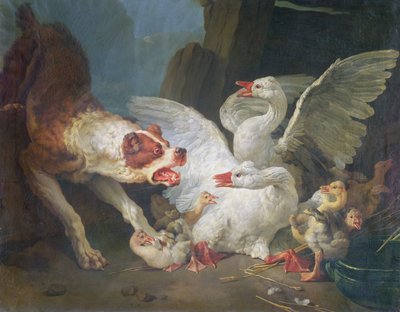 Kazlara Saldıran Köpek, 1769 by Jean Baptiste Huet