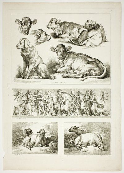 Oeuvres de JB Huet'ten 20/38 plaka by Jean Baptiste Huet