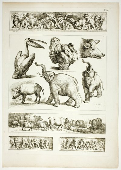 Oeuvres de JB Huet'ten 38 plaka 34 by Jean Baptiste Huet
