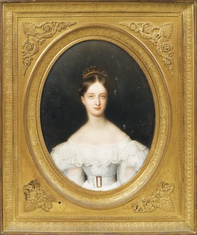 Orléans Prensesi Clémentine 1817-1907, Saxe-Coburg ve Gotha prensesi, 1830 by Jean Baptiste Joseph Duchesne