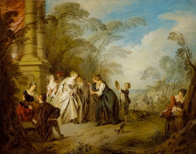 Falcı, 1731 by Jean Baptiste Joseph Pater
