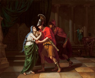 Electra Kardeşinin Küllerini Alırken, Orestes, 1826-27 by Jean Baptiste Joseph Wicar