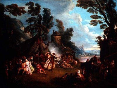 Ordu Kampındaki Parti by Jean Baptiste Joseph attr. to Pater